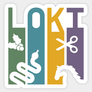 Symbols of Loki Sticker